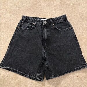 Zara Black Jean Shorts